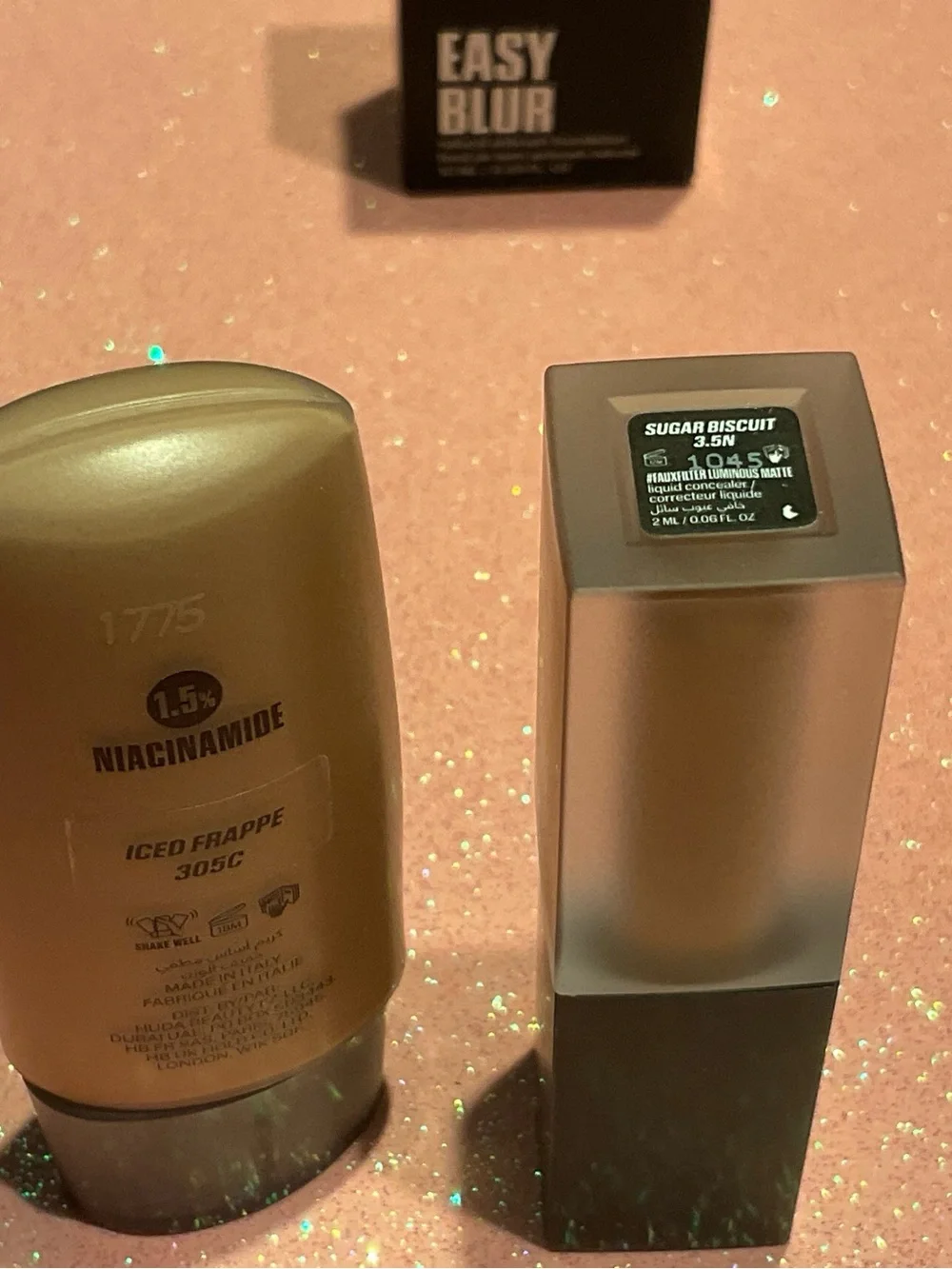 2- Huda Beauty Products- Easy Blur Natural Airbrush Foundation & Concealer